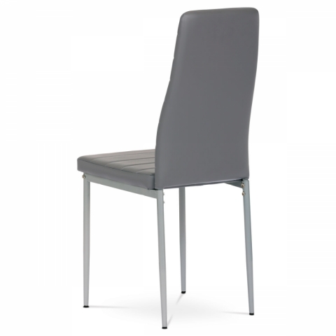 <![CDATA[Jídelní židle šedá koženka šedý kov DCL-377 GREY Autronic]]>