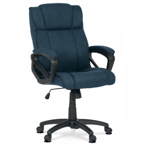 Kancelářská židle křeslo modrá látka, černý kříž KA-C707 BLUE2 