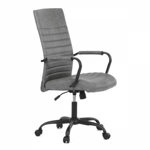 <![CDATA[Kancelářská židle šedá houpací černý kov KA-V306 GREY Autronic]]>