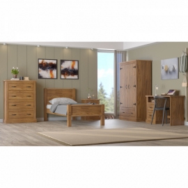 Komoda masiv borovice 4 zásuvky dub antik EL DORADO 