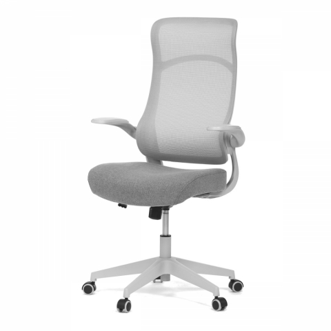 Kancelářská židle křeslo houpací šedá MESH KA-A182 GREY 