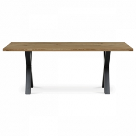 Jídelní stůl 200x100cm, masiv, dub, DS-X200 DUB