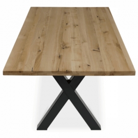 Jídelní stůl 200x100cm, masiv, dub, DS-X200 DUB