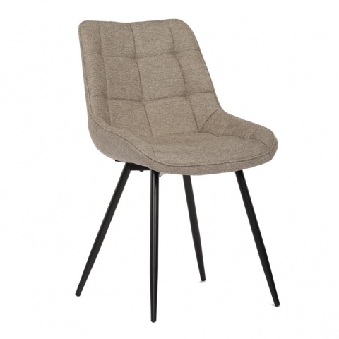 Jídelní židle, béžová, látka, CT-395 CRM2