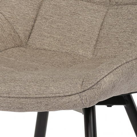 Jídelní židle, béžová, látka, CT-395 CRM2