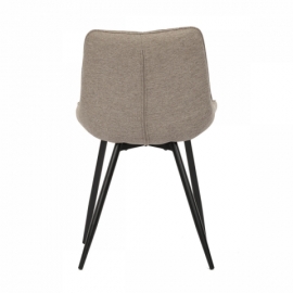 Jídelní židle, béžová, látka, CT-395 CRM2