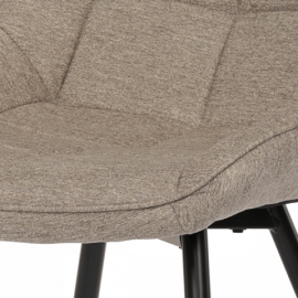 Jídelní židle, béžová, látka, CT-395 CRM2