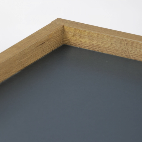 Stůl konferenční, MDF deska šedá s dekorativní hranou divoký dub, černý kov. CT-611 OAK