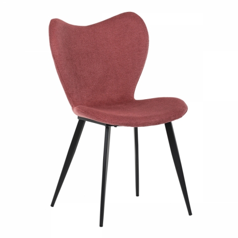 Jídelní židle červená látka černá kovová podnož DCL-1031 RED2 