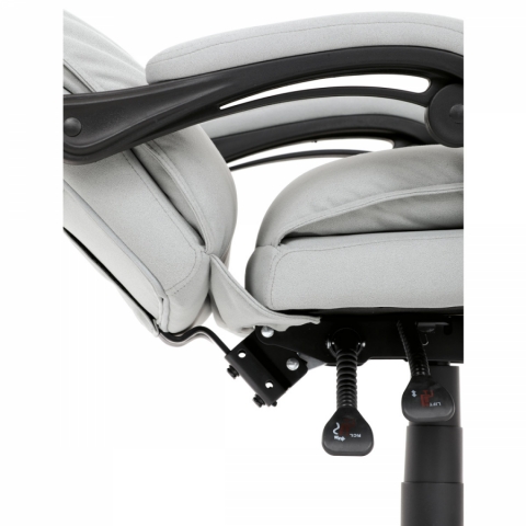 <![CDATA[Kancelářské židle křeslo s podnožkou světle šedá látka KA-Y350 SIL Autronic]]>