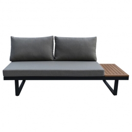 Zahradní moderní sestava hliník, látka šedá, AZS-G1924 GREY