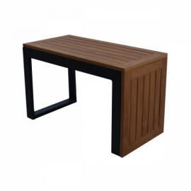 Zahradní set šedý textilen, hliník, šedá barva, polywood světle hnědá barva AZS-G1924 GREY