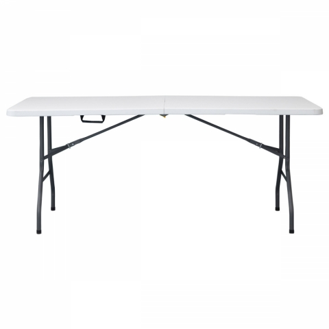 Campingový stůl bílý 180x70 skládací s madlem pro snadné přenášení AZ-K1002 WT 
