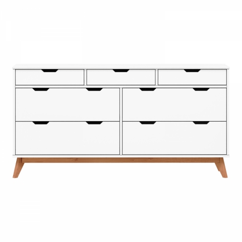 Komoda 4+3 zásuvky bílá