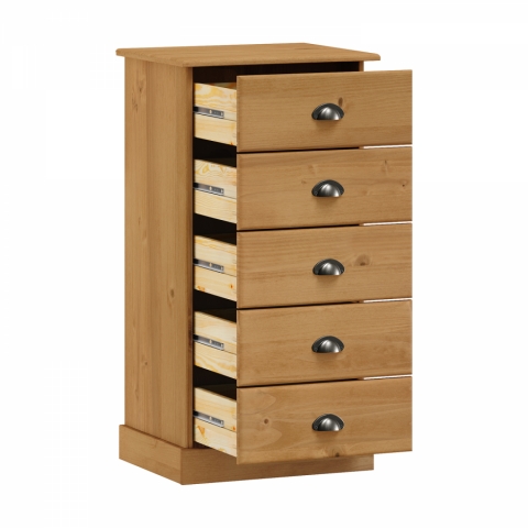 Komoda 5 zásuvek STANFORD vosk