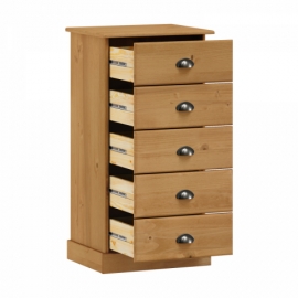 Komoda 5 zásuvek STANFORD vosk