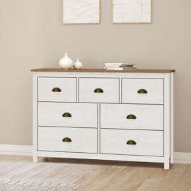 Komoda masiv borovice 7 zásuvek TOPAZIO 