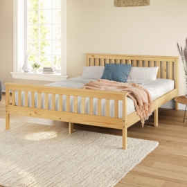 Manželská postel masiv borovice dvoulůžko 180x200 lakovaná TORINO