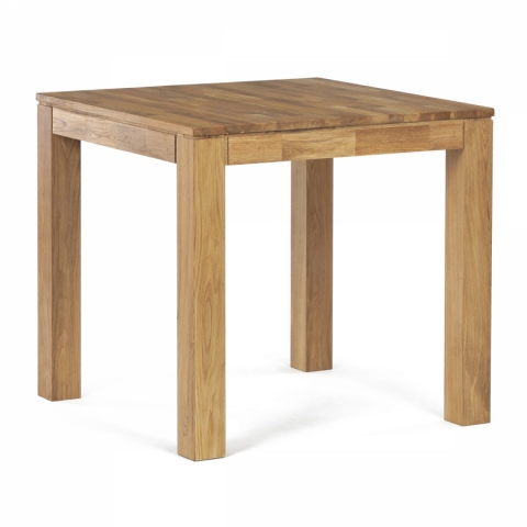Jídelní stůl 80x80 masiv dub bílý povrchová úprava olej nohy 8x8 cm DS-H080 DUB 