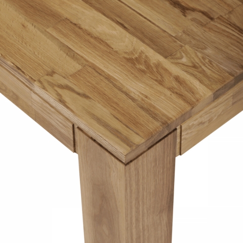 Jídelní stůl 200x100cm, masiv, dub, DS-H200 DUB