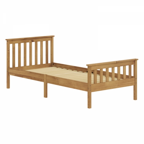 Postel masiv borovice 90x200 jednolůžko voskovaná TORINO 