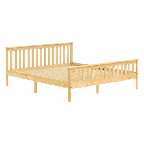 Manželská postel masiv borovice dvoulůžko 180x200 lakovaná TORINO