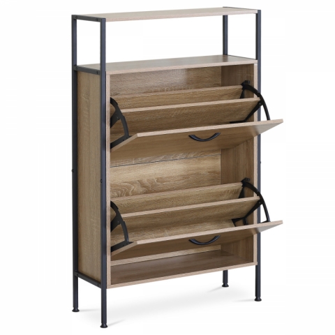 Botník dub 3 přihrádky 2 police ABO-G1007 OAK 