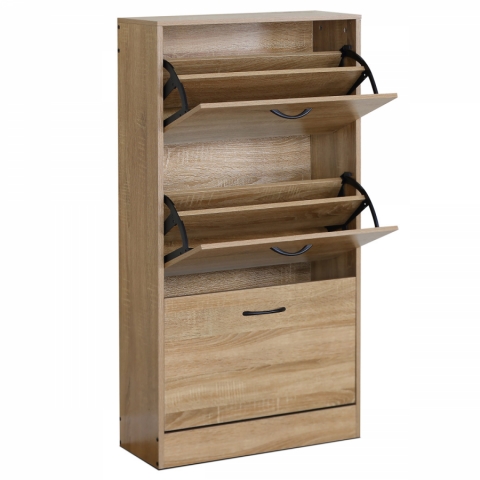 Botník do předsíně dub 3 přihrádky ABO-G1016 OAK 