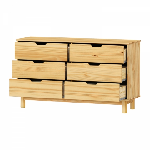 Komoda 3+3 zásuvky BONITO 2 lak 324267