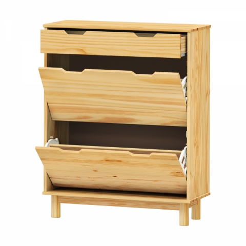 Výklopný botník 2 lak masiv borovice BONITO