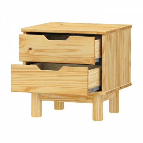 Noční stolek 2 zásuvky BONITO 2 lak 324341