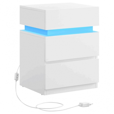 Noční stolek 40x35x55 mdf bílý ANT-E1163 WT 