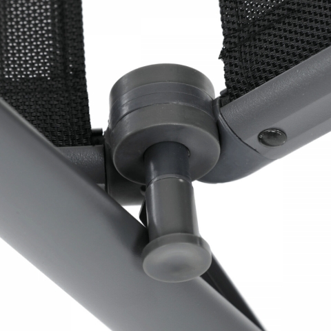 Zahradní židle, hliník, síťovina, šedá, AZC-W1408 GREY