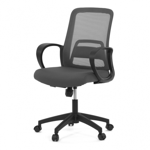 Kancelářská židle křeslo houpací šedá síťovina KA-S3015 GREY