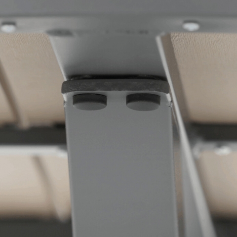 Zahradní stůl 110x110cm, hliník, polywood, šedá, AZT-S1430 GREY