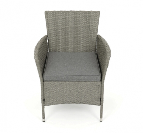 Zahradní sestava 100x60x69cm, polyratan, šedá, AZS-A1442 GREY