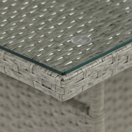 Zahradní sestava 100x60x69cm, polyratan, šedá, AZS-A1442 GREY