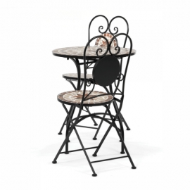 Zahradní set, kov, keramická mozaika, US1600 SET