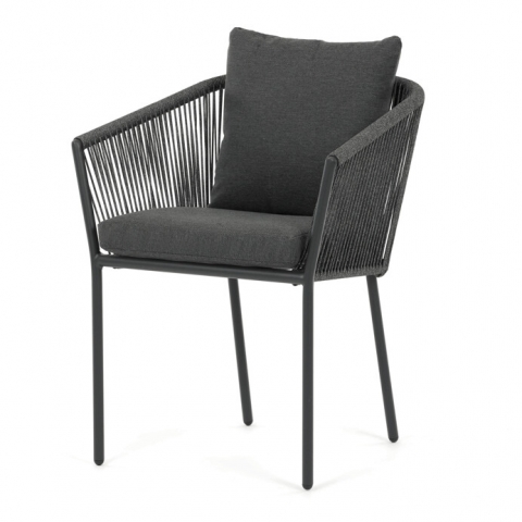 Zahradní židle hliníková šedá AZC-C1179 GREY 