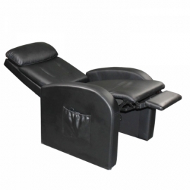 Relaxační polohovací elektricky masážní křeslo hnědé, TOLEDO k71