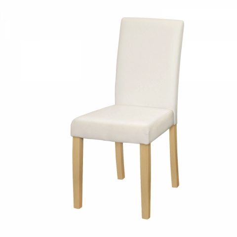 jídelní židle bílá světlé nohy, Prima 
