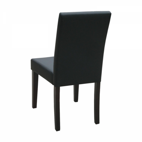 <![CDATA[Jídelní židle černá, hnědé nohy, PRIMA Idea]]>
