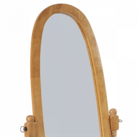Zrcadlo stojací, v.151 cm, konstrukce z masivního kaučukovníku, moření dub 20124 OAK