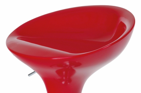 <![CDATA[Barová židle plastová červená chromová AUB-9002 RED Autronic]]>