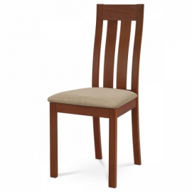 jídelní židle masiv buk třešeň, potah béžový, BC-2602 TR3 