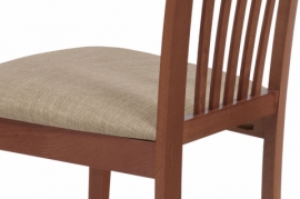 Jídelní židle, třešeň, potah béžový BC-3950 TR3