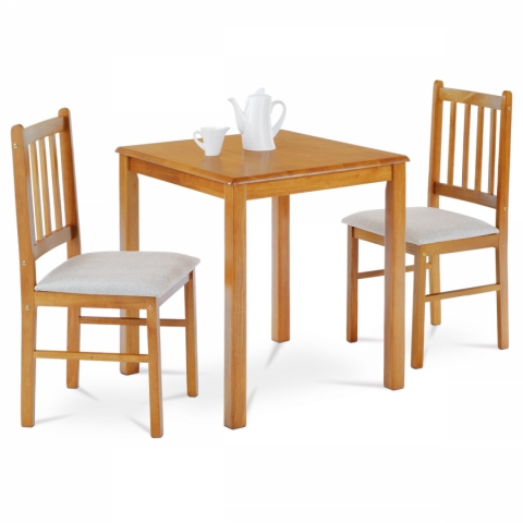 Jídelní set, jídelní stůl a židle JAGUAR OAK 1+2 dub