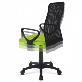 Kancelářská židle, látka MESH zelená / černá, plyn.píst KA-B047 GRN