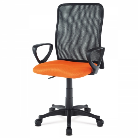 kancelářská židle oranžová černá, KA-B047 ORA 
