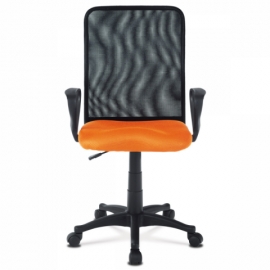 kancelářská židle oranžová černá KA-B047 ORA 